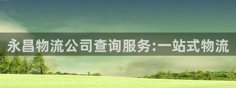 多多28合法吗：永昌物流公司查询服务